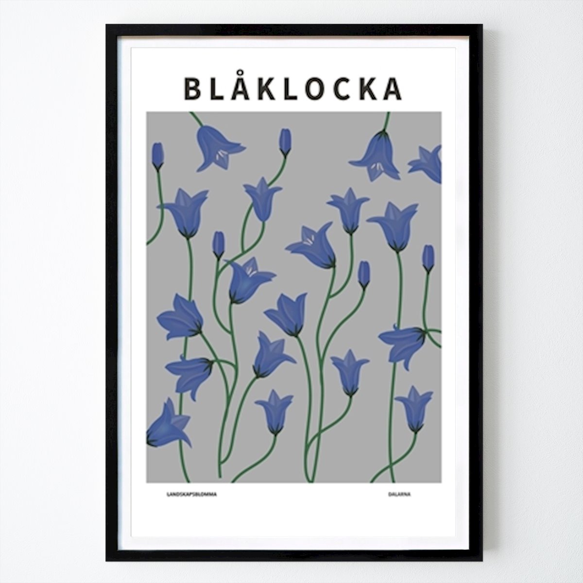 Botanisch Poster: Boshyacint, de bloem van Dalarna van Paperago