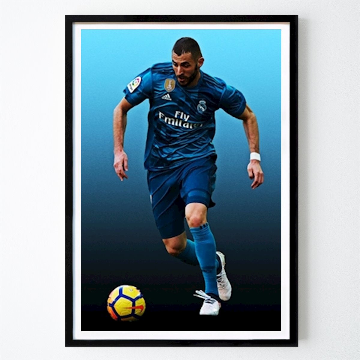 Football Poster: Karim Benzema by MUH ASDAR