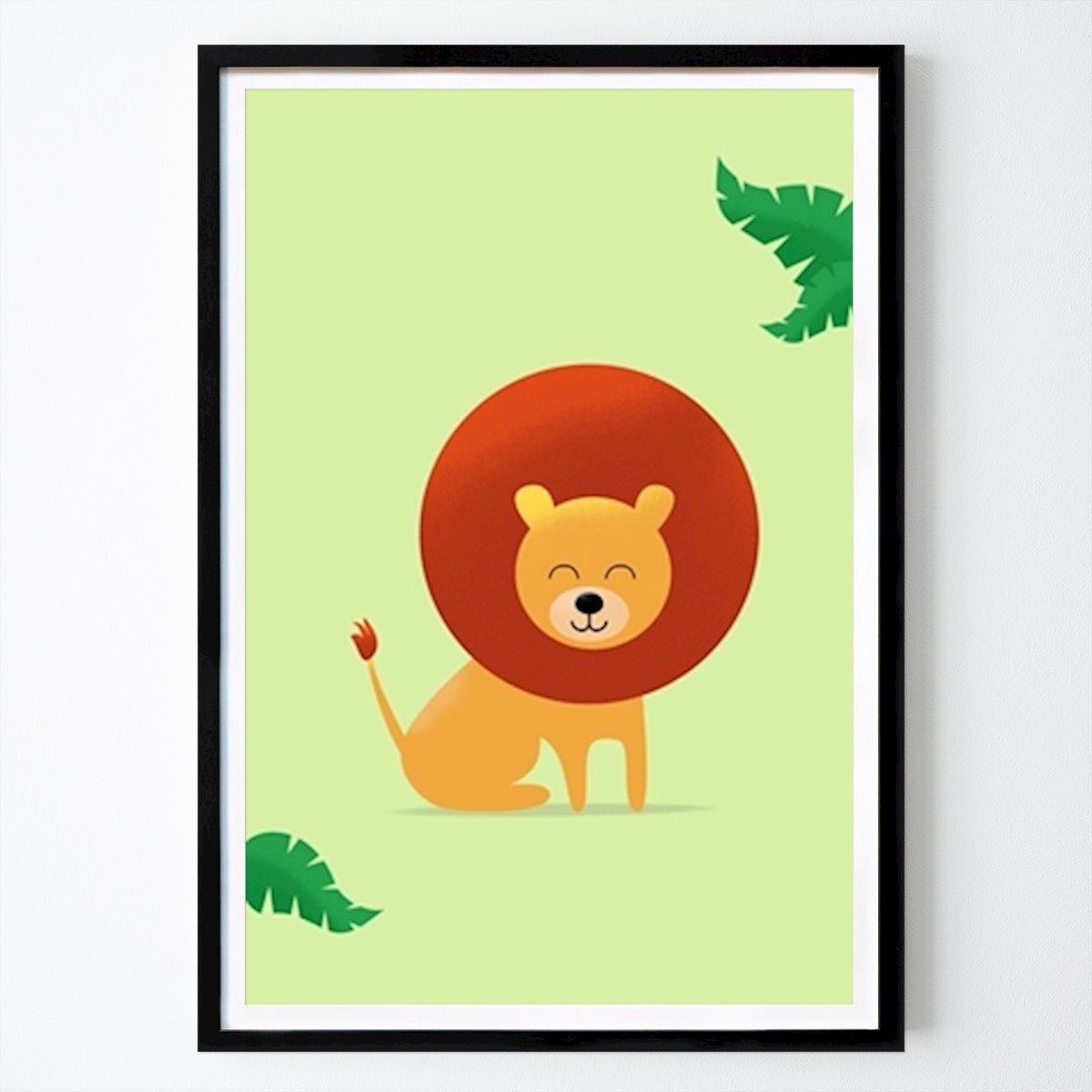 Kids Room Poster: Cute Lion by Lies Praet