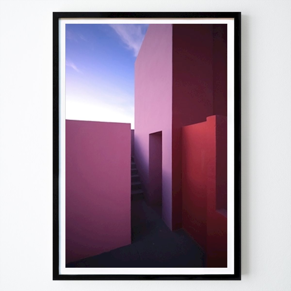 Architecture & Design Poster: The Red Wall by Francisco Ortega Garrido