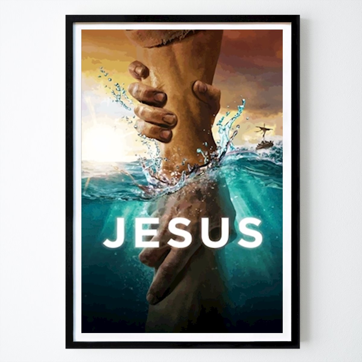 Grafisches Poster: Jesus Hand von Des Store