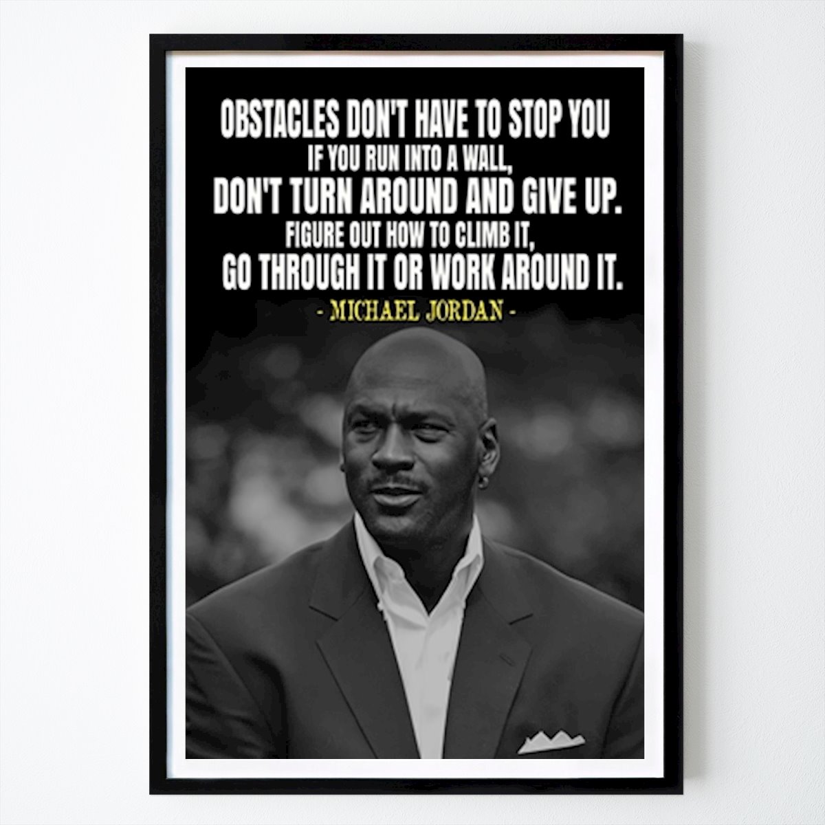 Basketball Affiche: Citations de Michael Jordan par Herry Gunawan