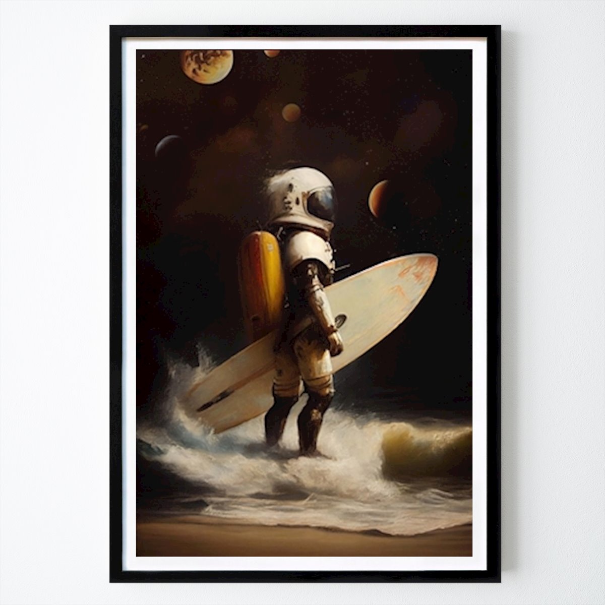 Retro & Vintage Poster: La mia giornata di surf spaziale di Dikhotomy