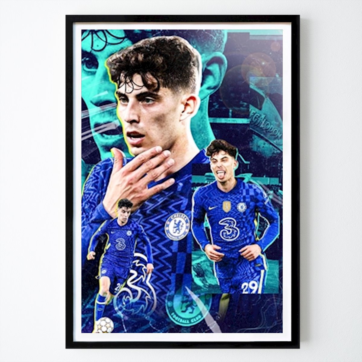 Piłka nożna Plakat: Kai Havertz autorstwa Colorize Studio