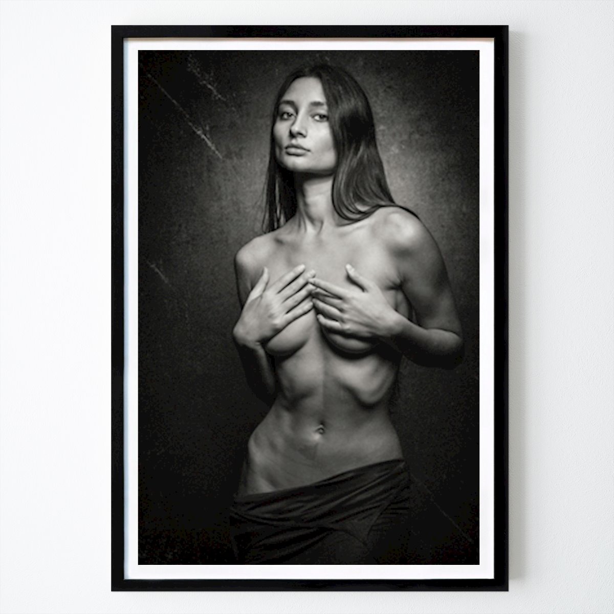 Black & White Poster: Young beauty by Frank peters