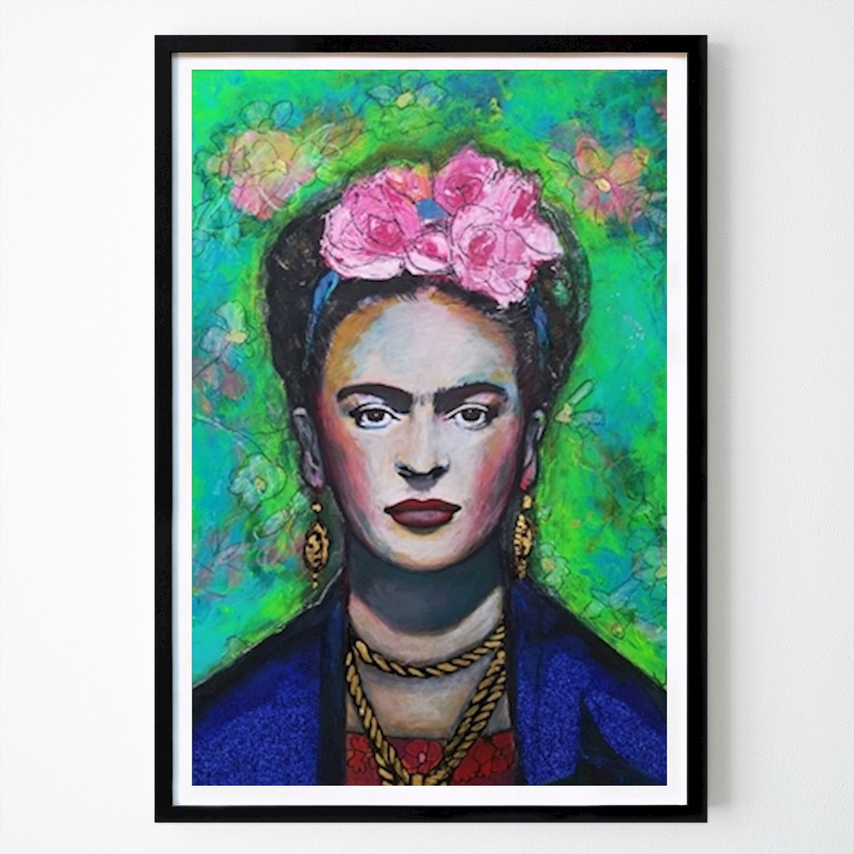 Természet Poszter: Frida Kahlo zöldben Susa Höhle által