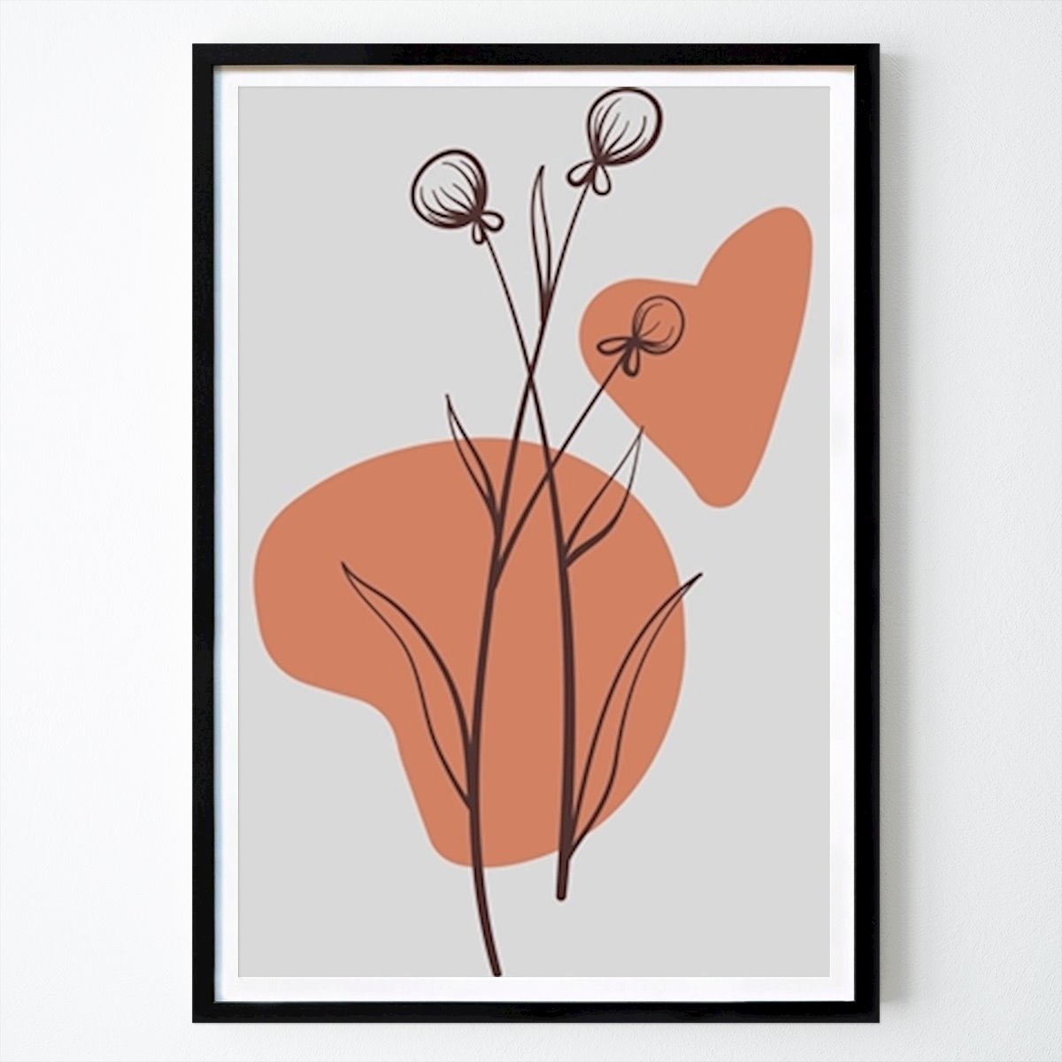 Hamburg Poster: Boho Blumen von Adrian Dobrita