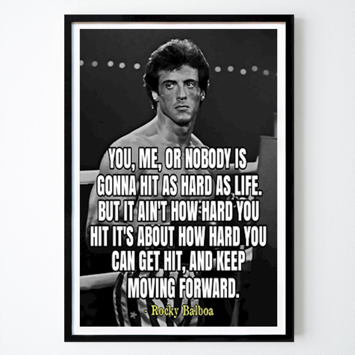 Citations Affiche: Citations de Rocky Balboa par Herry Gunawan