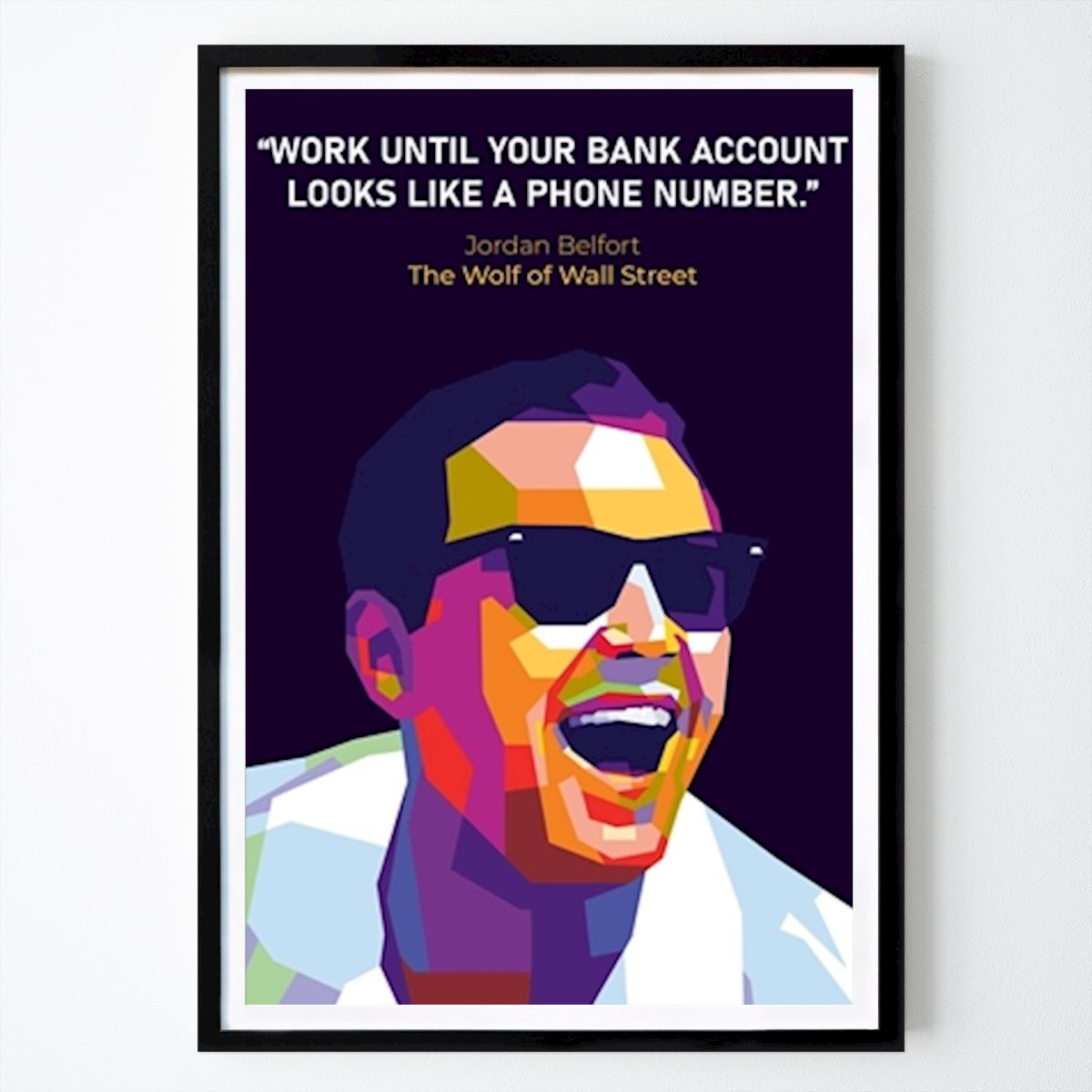 Pop Art Póster: El lobo de Wall Street de Adam Khabibi