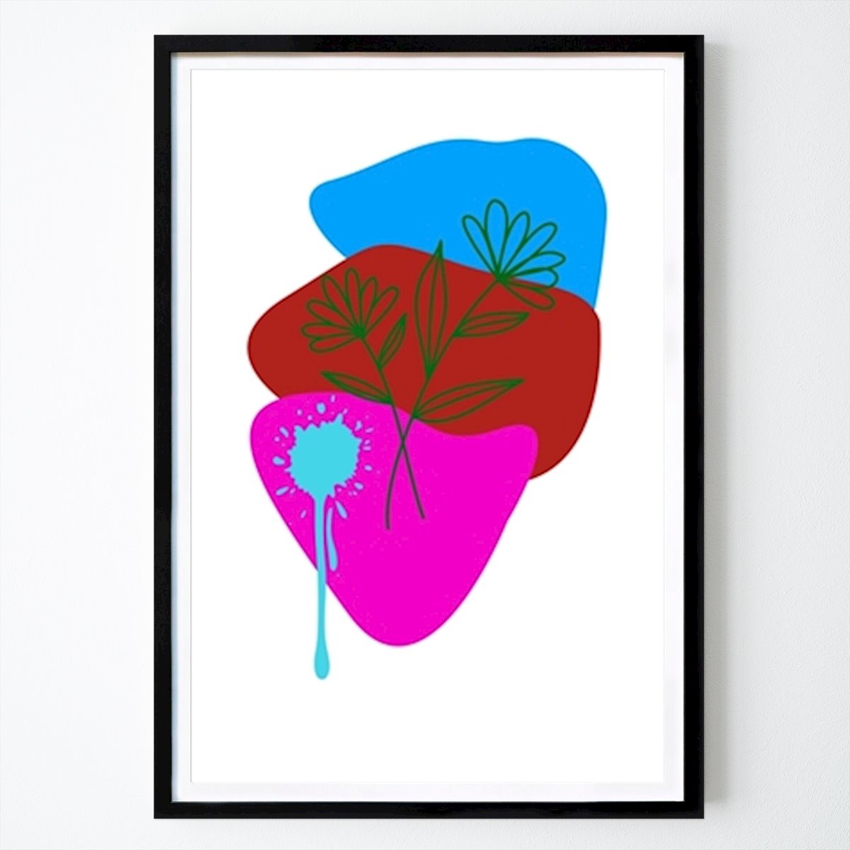 Abstract Poster: Boho Flauer by Adrian Dobrita