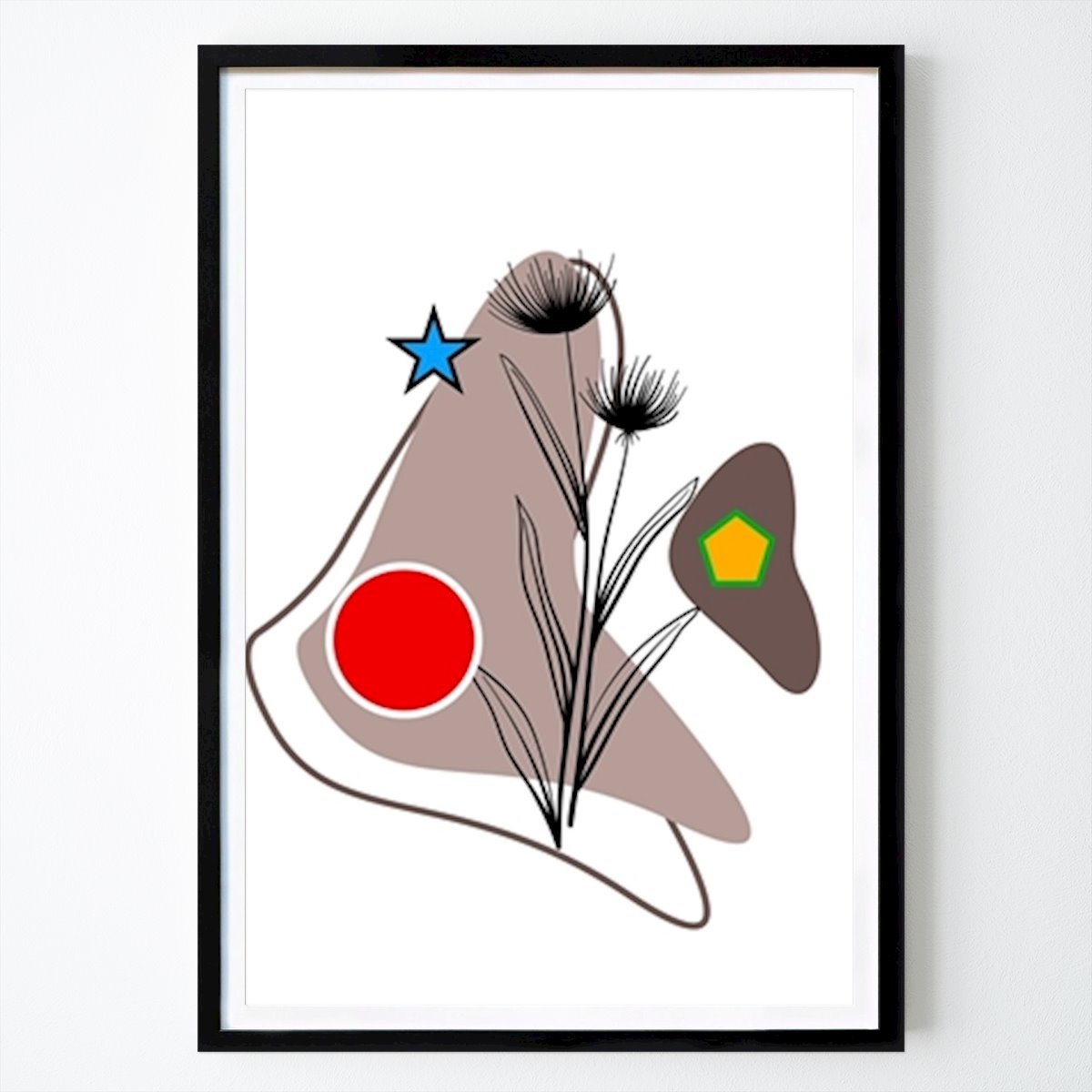 New York Poster: Boho Flauer by Adrian Dobrita