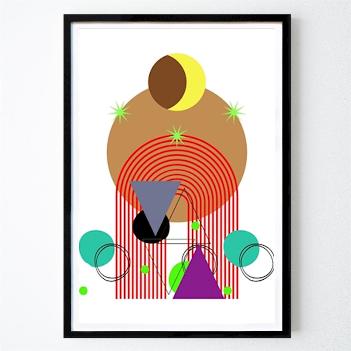 New York Poster: Universum von Adrian Dobrita