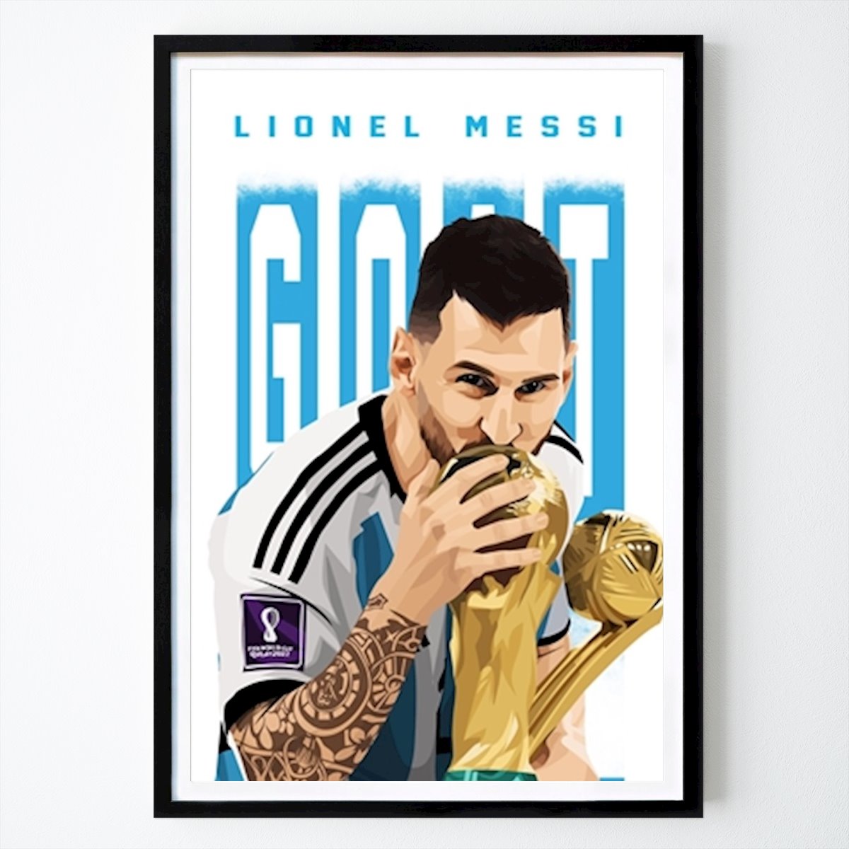 Fútbol Póster: Copa Mundial Lionel Messi de Ahmat Baihaki