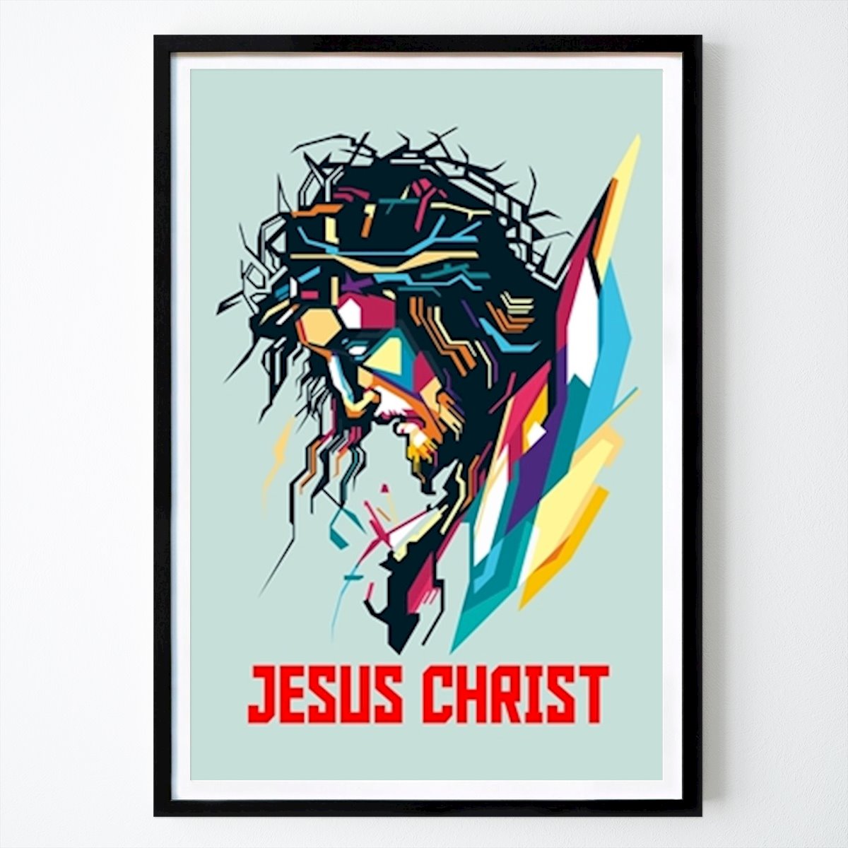 Pop Art Poster: WPAP-stil av Jesus Kristus av Supri Wahyudi