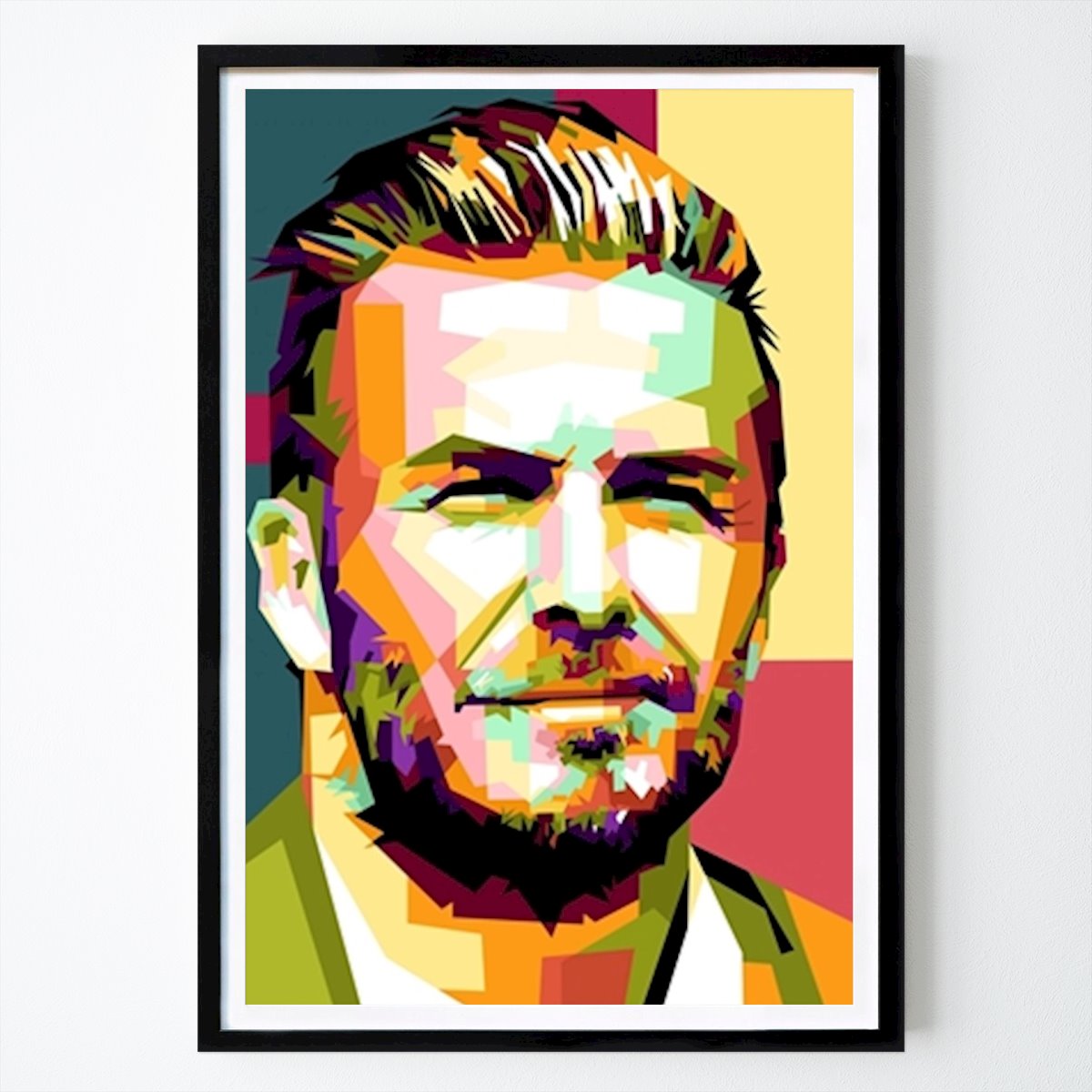 Futbal Plagát: David Beckham od Cat Pop Art