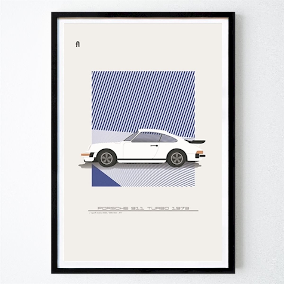 Voiture Affiche: Porsche 911 Turbo 1973 par Rspctfl studio.