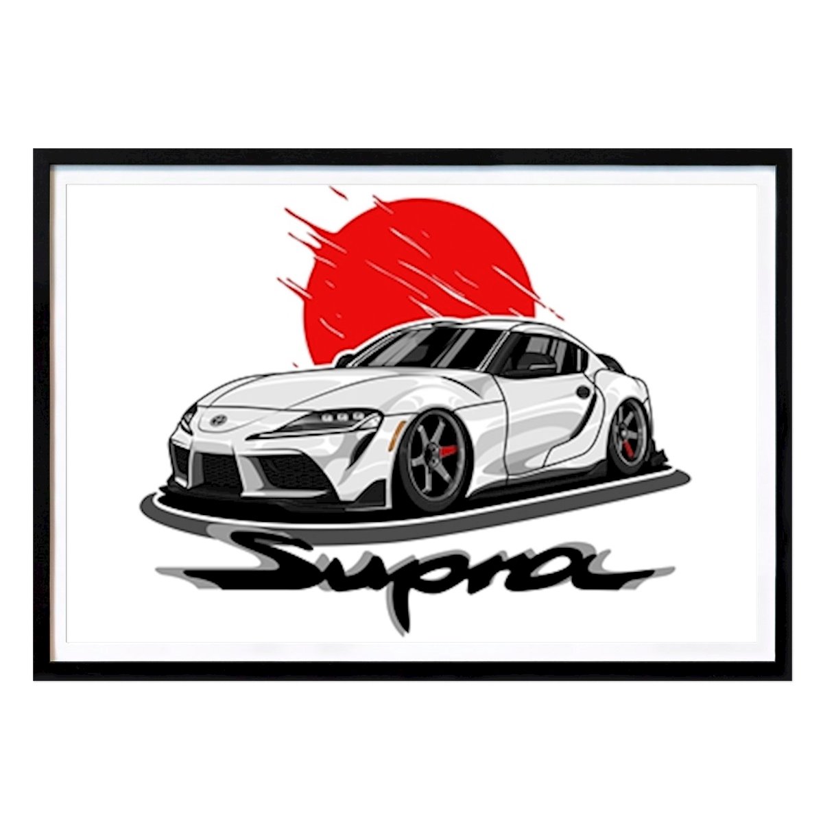 Illustrazione Poster: Toyota Supra A90 Mark V di Heru Kurniawan