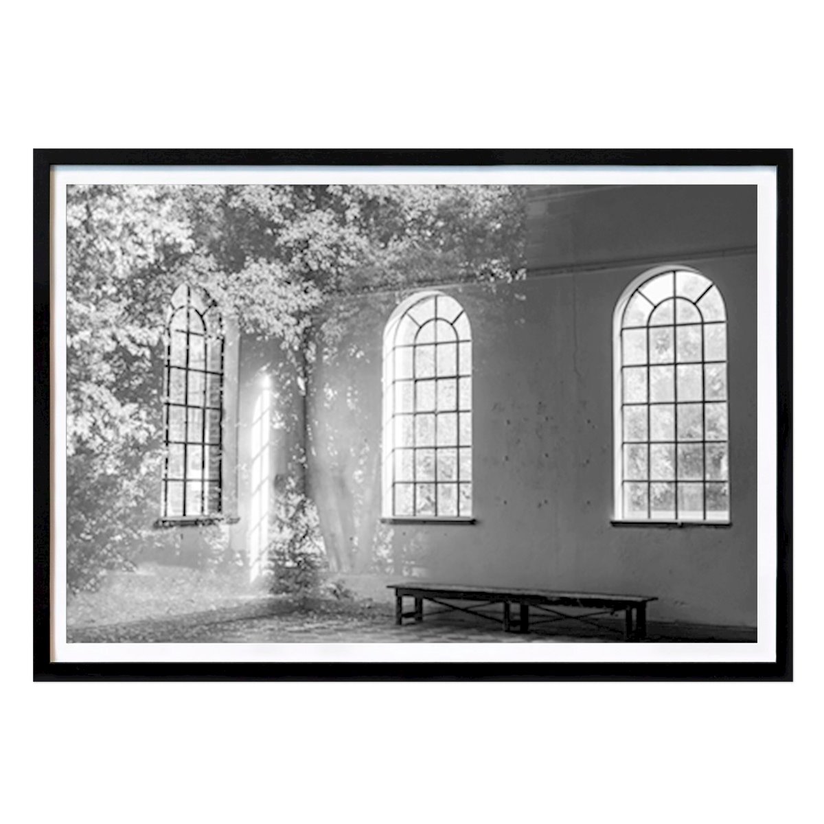 Black & White Poster: Outside in inside out by Marianne Brattberg