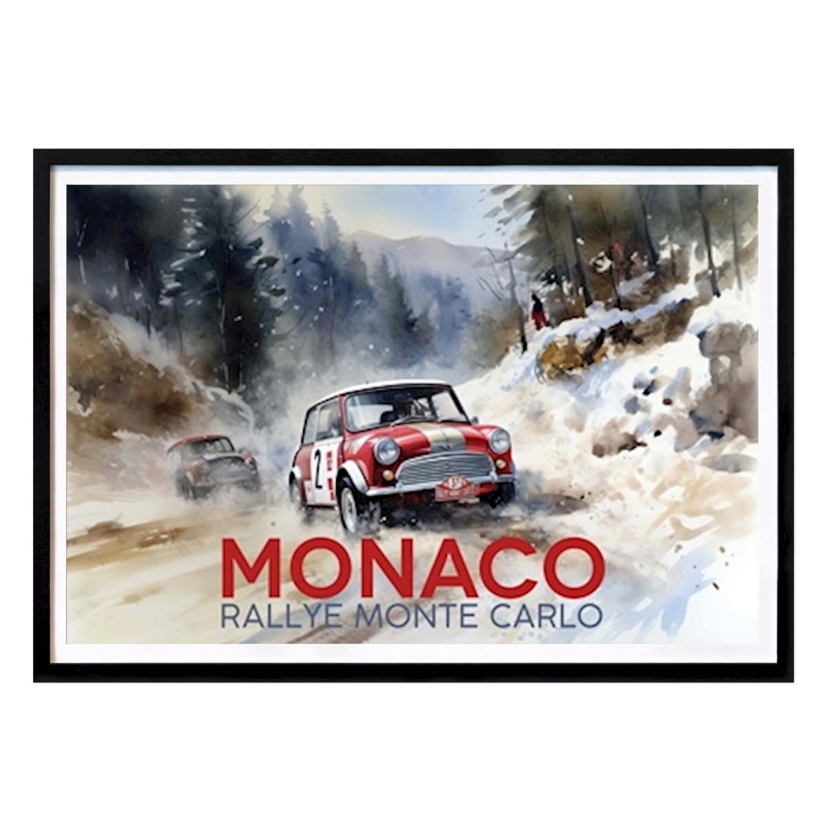 Freizeit Poster: Mini Cooper Monaco Rallye von Remigius Wloczkowski