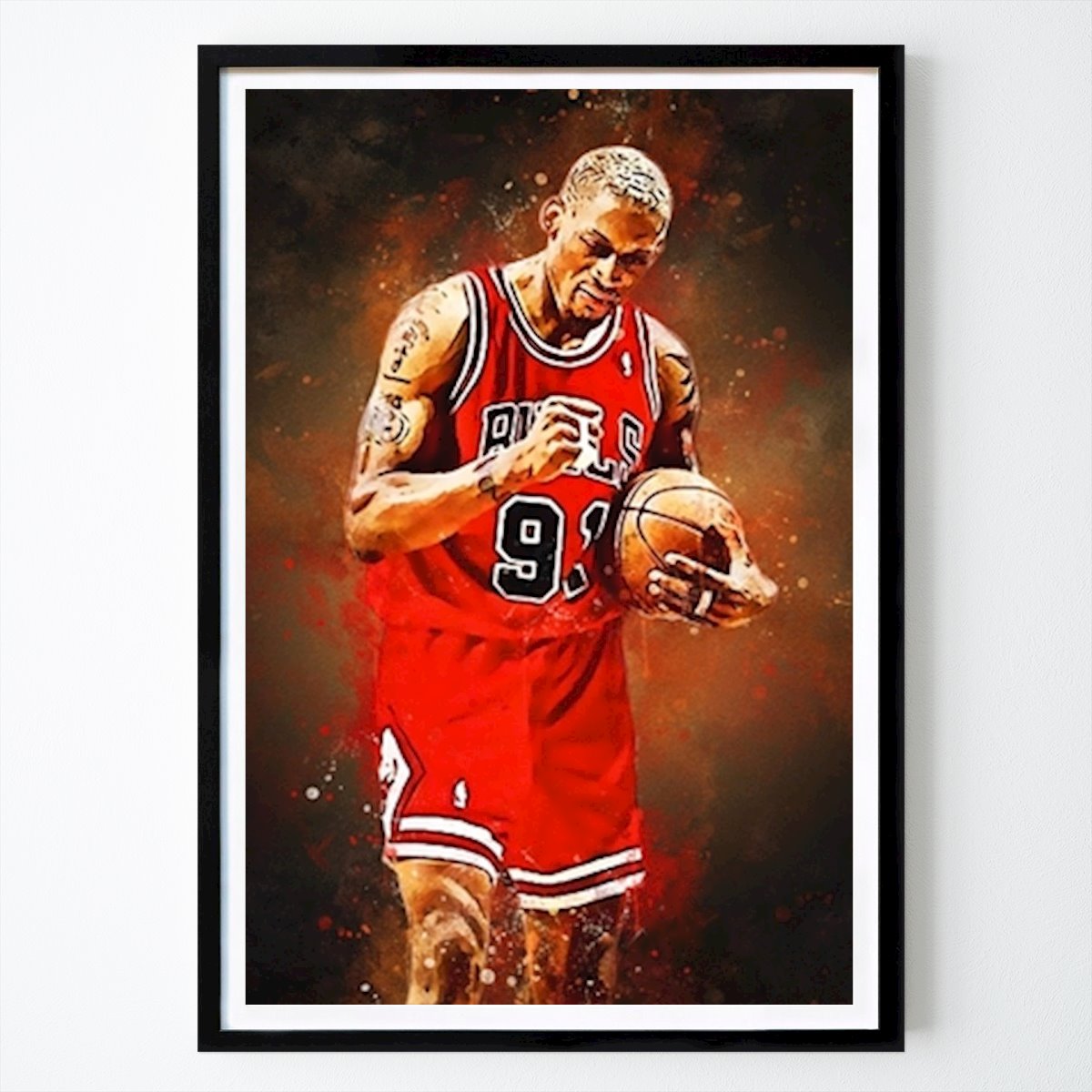 USA Poster: Rodman Akvarell av MUH ASDAR