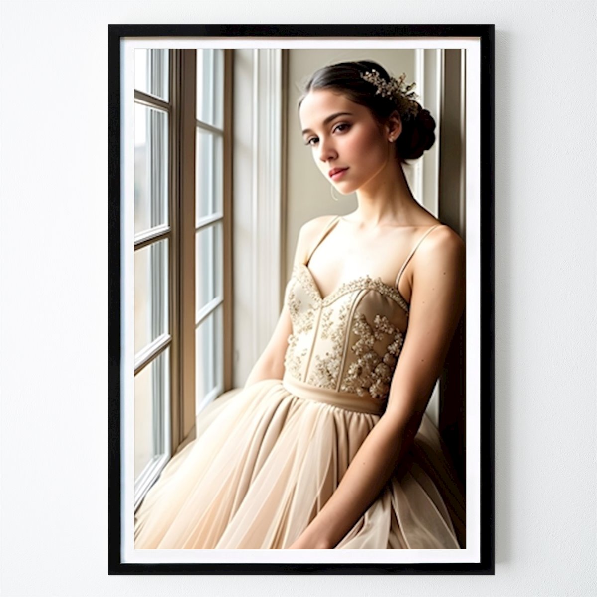Stile di vita Poster: Ballerina in abito tutù beige di Tone Elisabeth