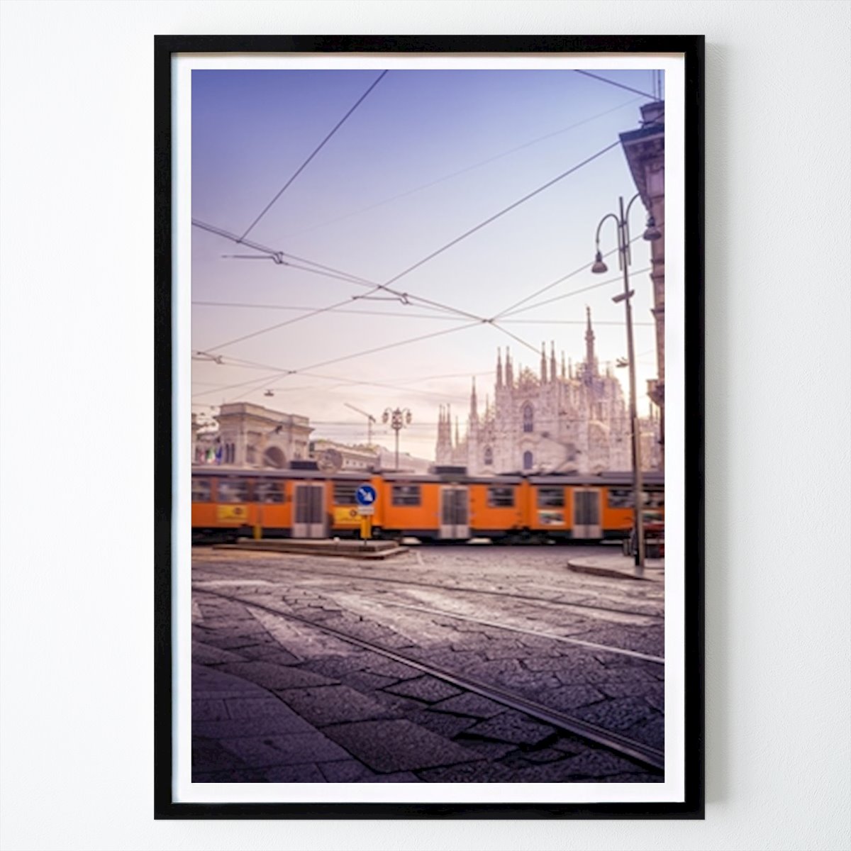 Städte & Länder Poster: Trams in Milan von Linus Lejon