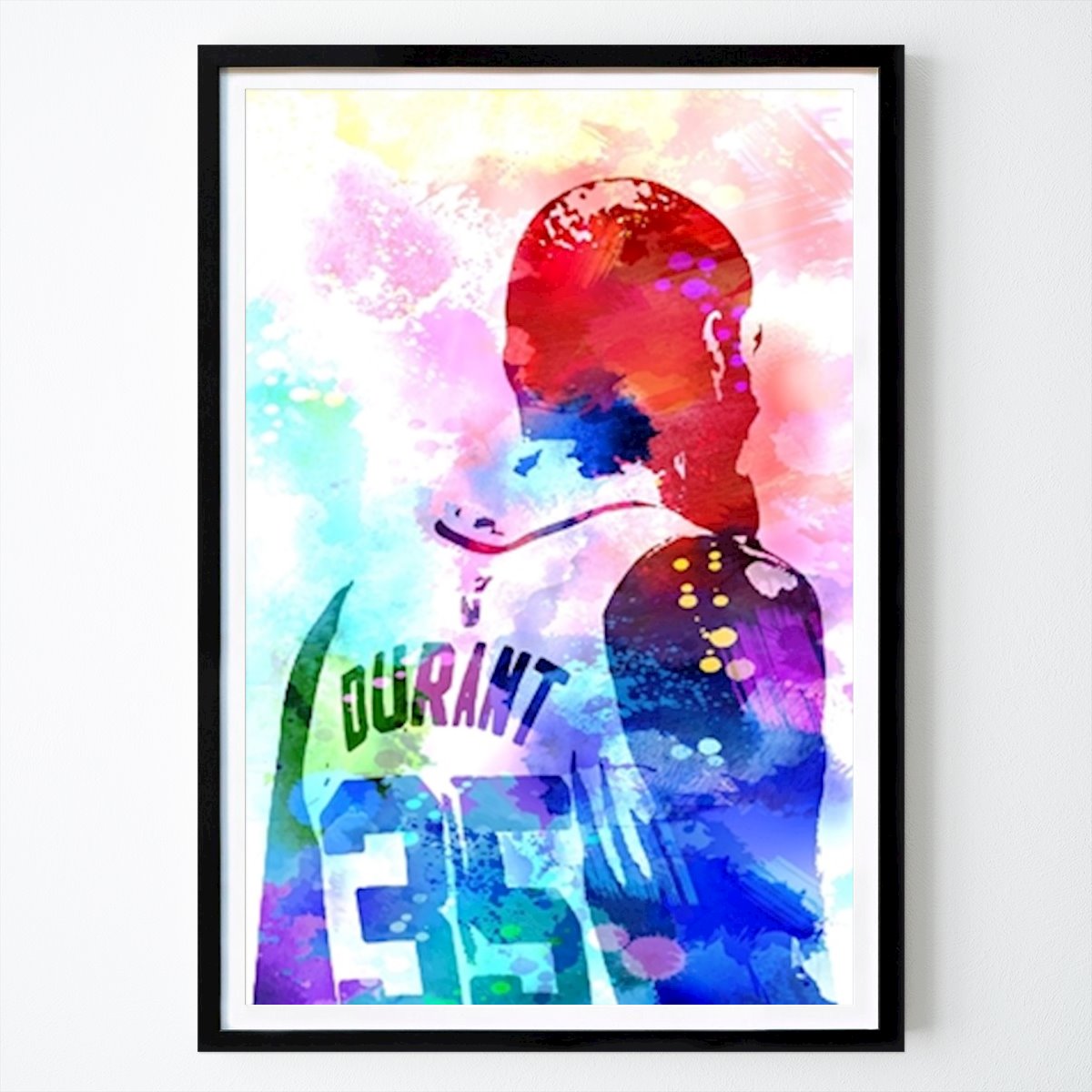 Basketbal Poster: Kevin Durant van Masdian Watercolor