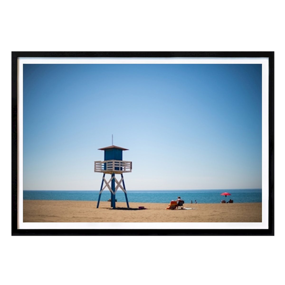 Nature Poster: A watchtower on the beach by Göran Backman