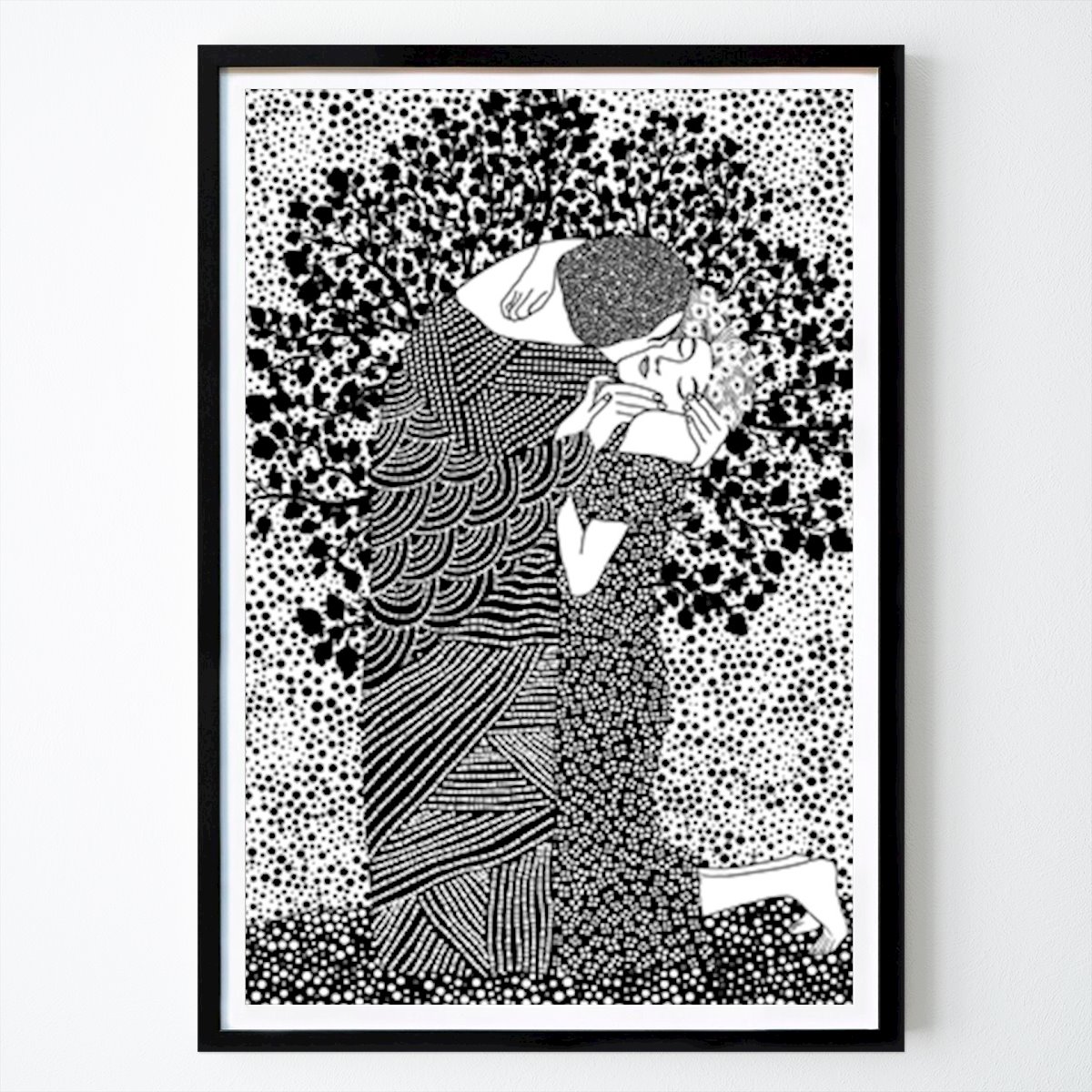 Retro & Vintage Poster: The Kiss by Ioana Horvat