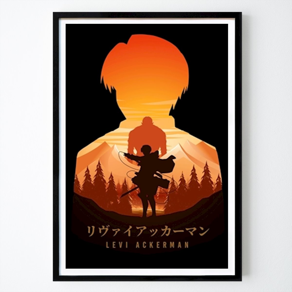 Ilustrácia Plagát: Levi Ackerman od Illust Artz