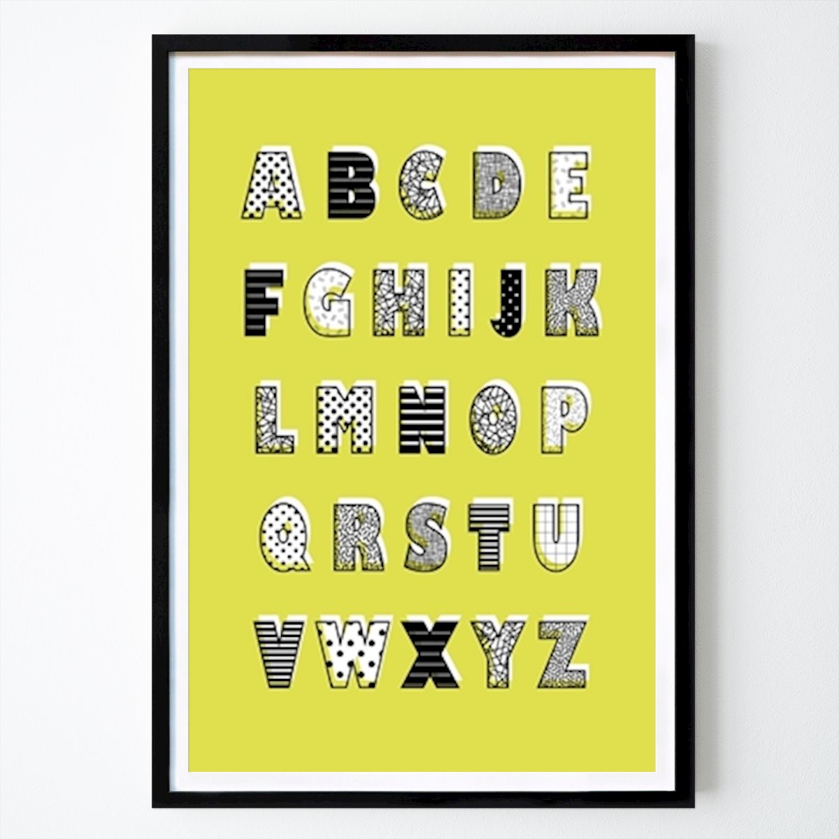 Illustrasjon Plakat: ABC Yellow av Susana Costa