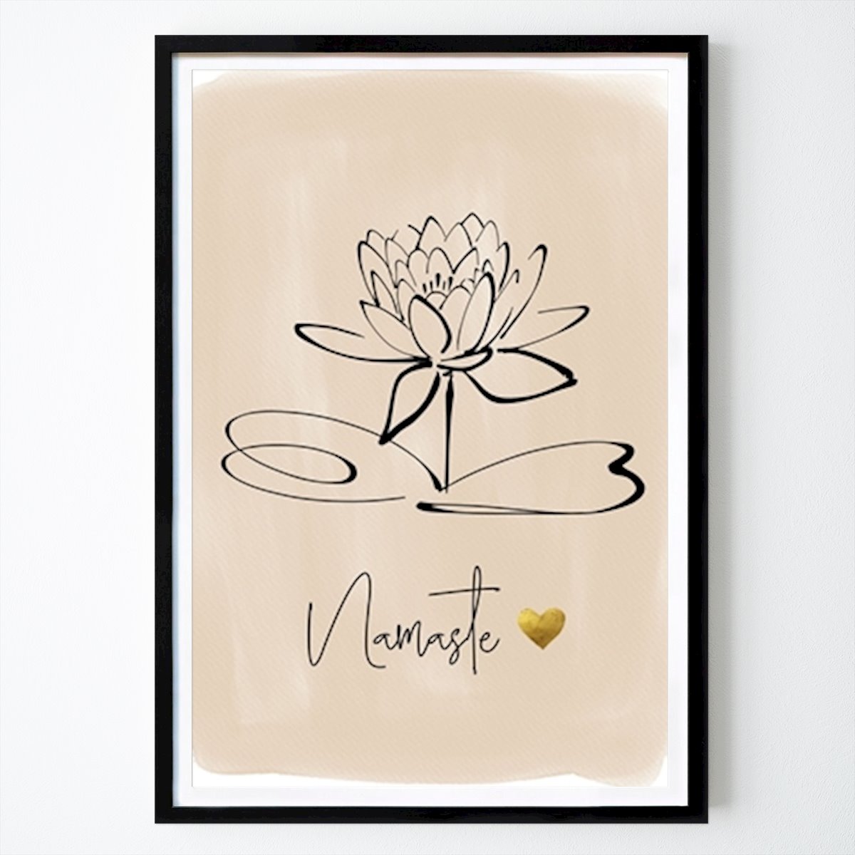 Yoga Poster: Namaste & Lotus Flower av ArtDesign by KBK