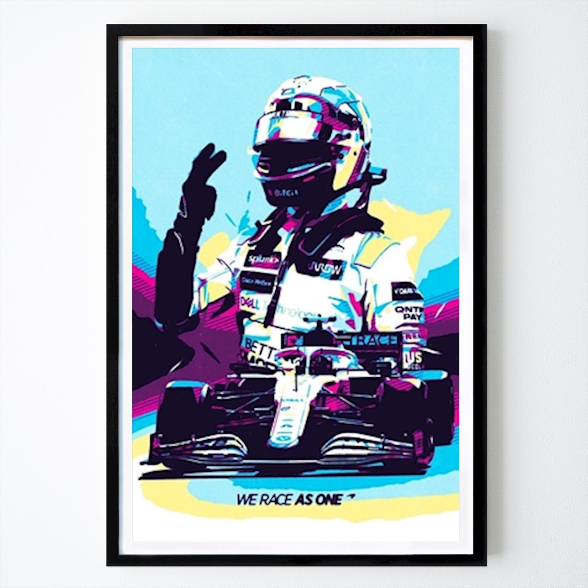 Retro & Vintage Poster: Lando Norris Monaco F1 by My Kido