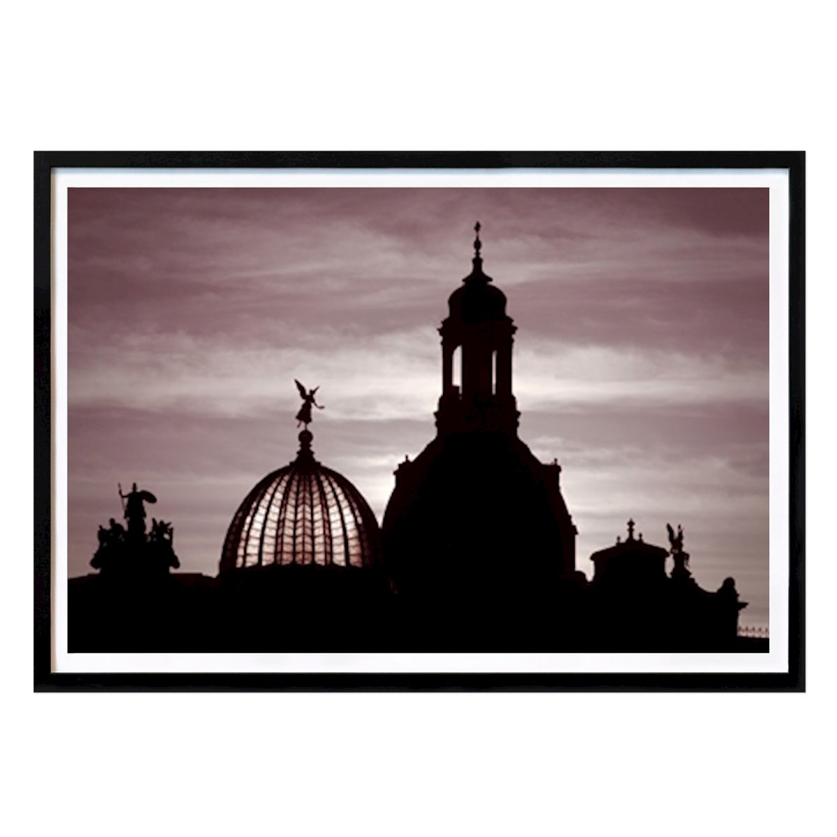 Villes & Pays Affiche: Octogone & Frauenkirche Dresde par Jördis Rosenpfeffer