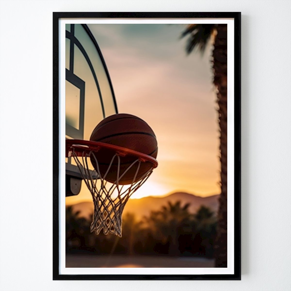 Basketball Affiche: Basket-ball à Palm Springs par Drdigitaldesign