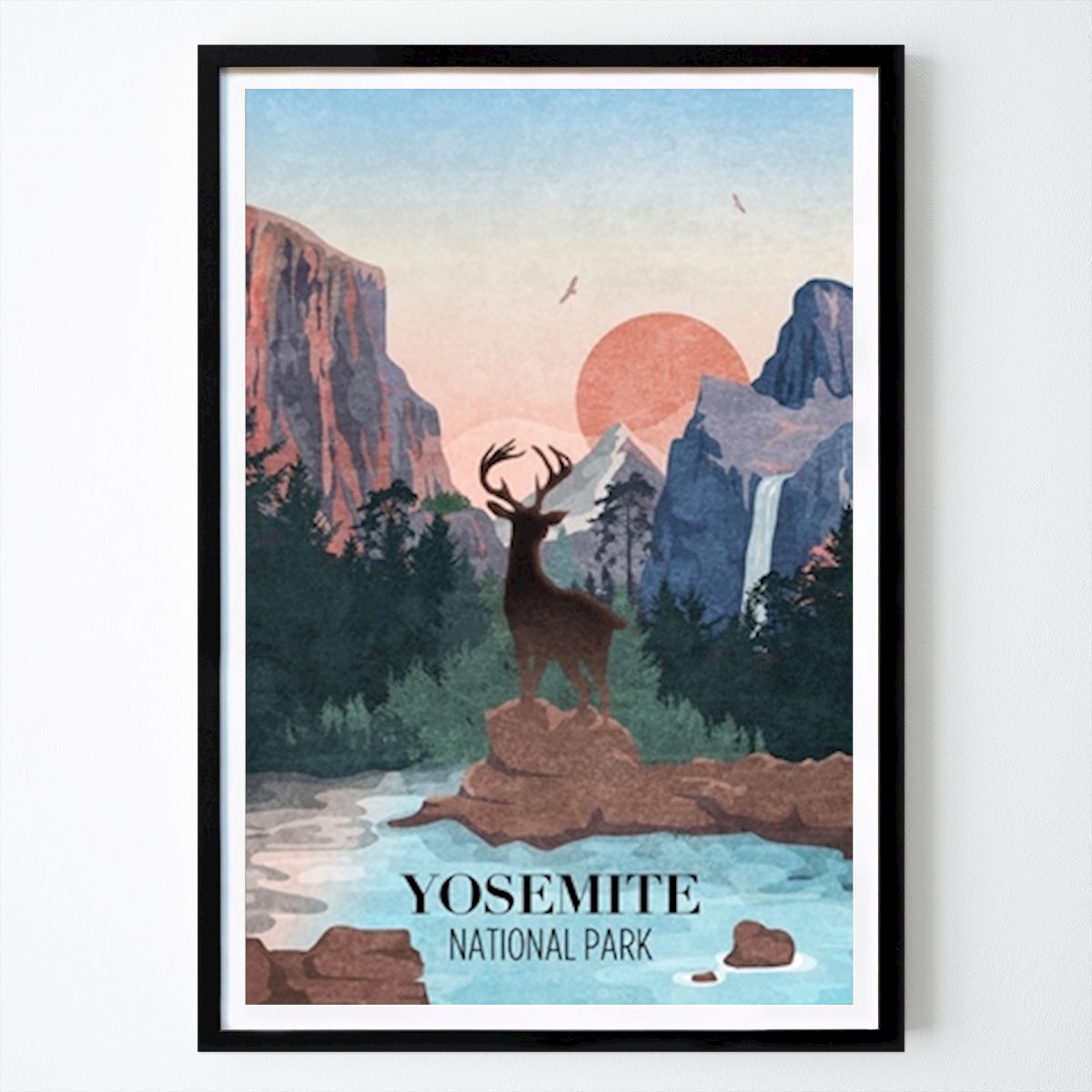 Places & Cities Poster: Yosemite National Park by Emel Tunaboylu by The Artcircle