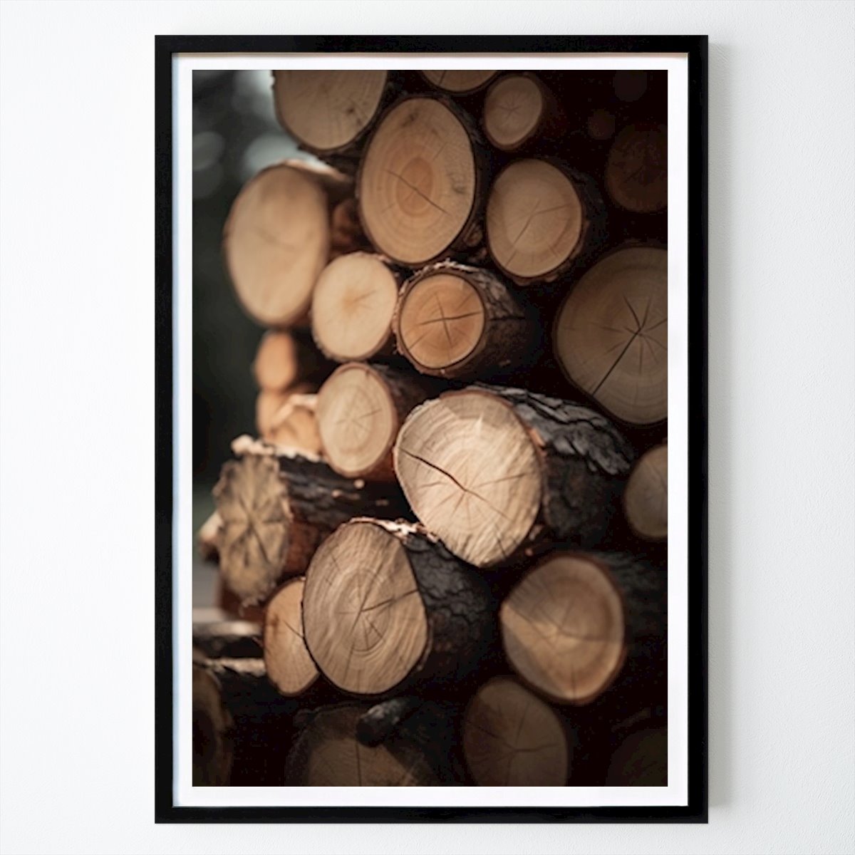 Nature Affiche: Pile de bois par Drdigitaldesign