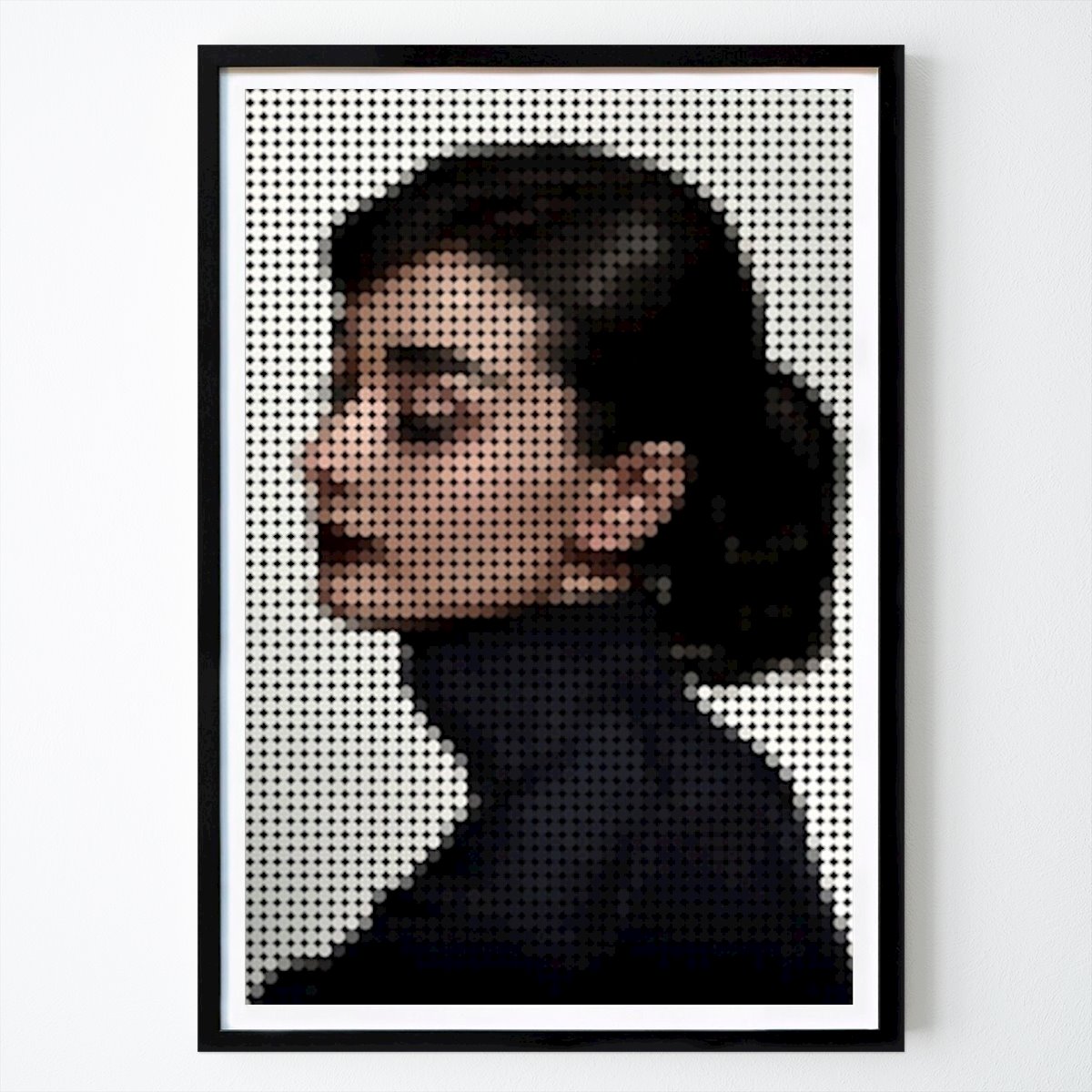 Illustrazione Poster: Audrey Hepburn in stile Dot di Gunawan Rb
