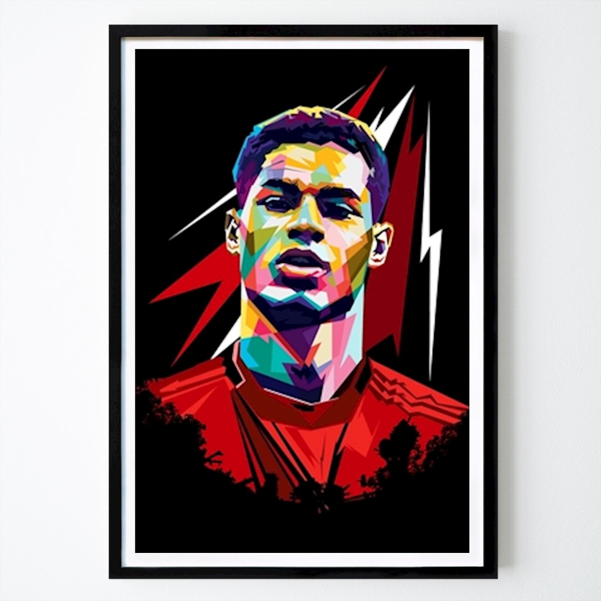 Football Poster: Rashford in wpap by GhostArt