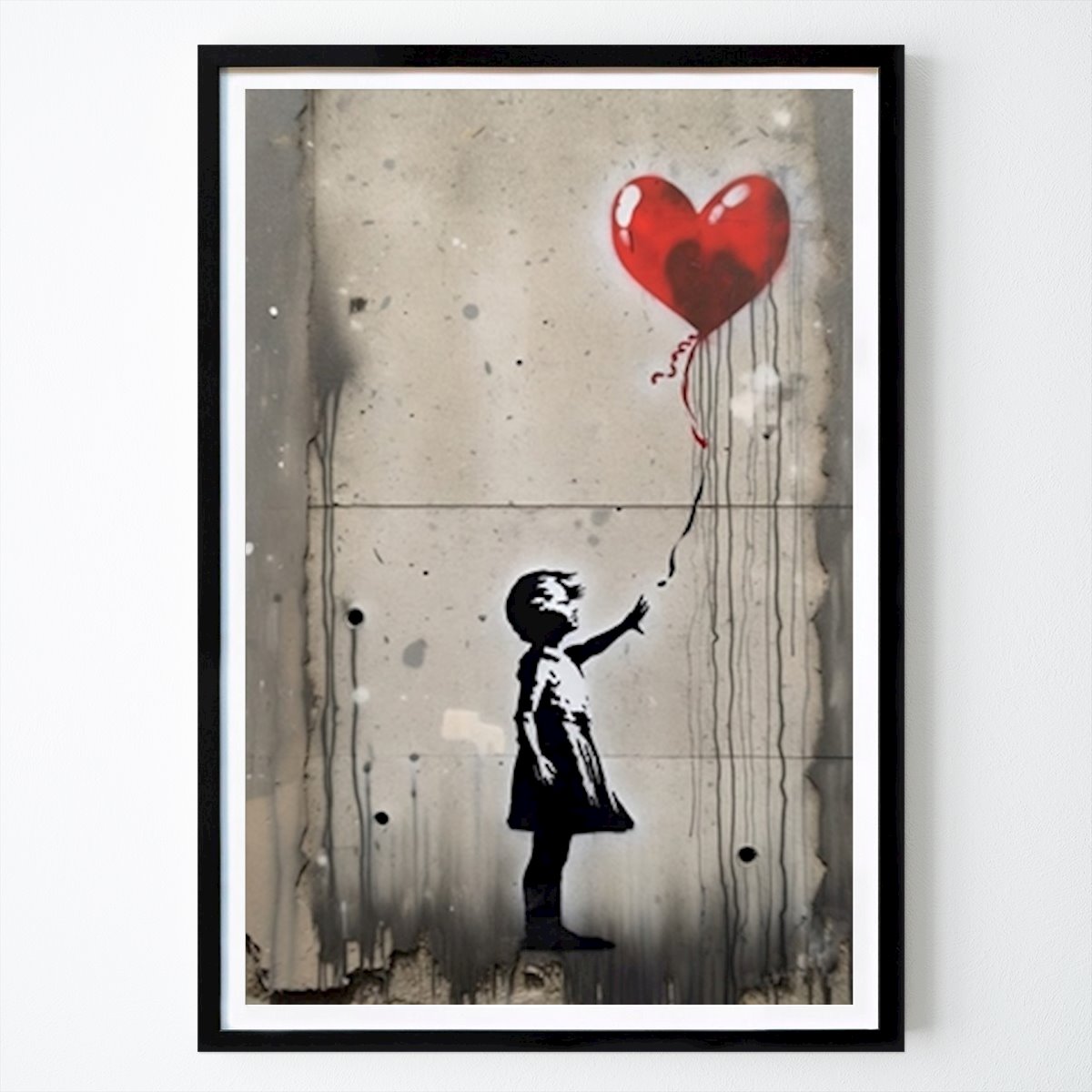 Tier Poster: Girl and the balloon x Banksy von Decker Studios