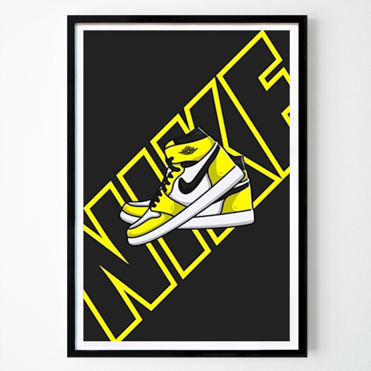 Lazer Poster: Nike Air Jordan Amarelo de Sneakers Head