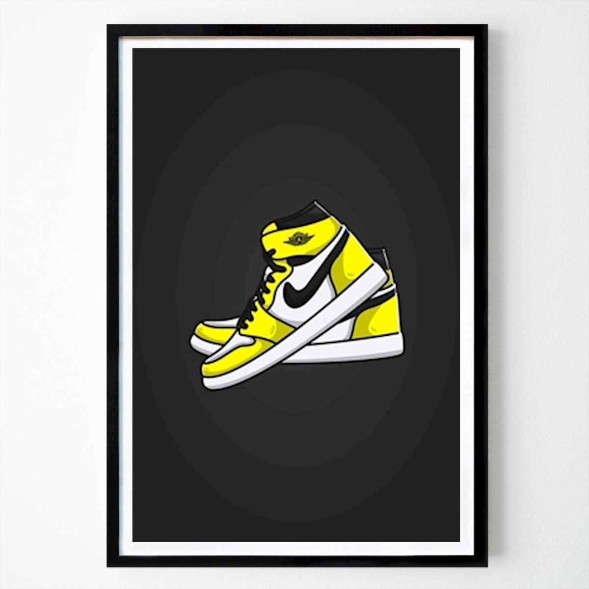 Freizeit Poster: Nike Air Jordan Yellow 1 von Sneakers Head