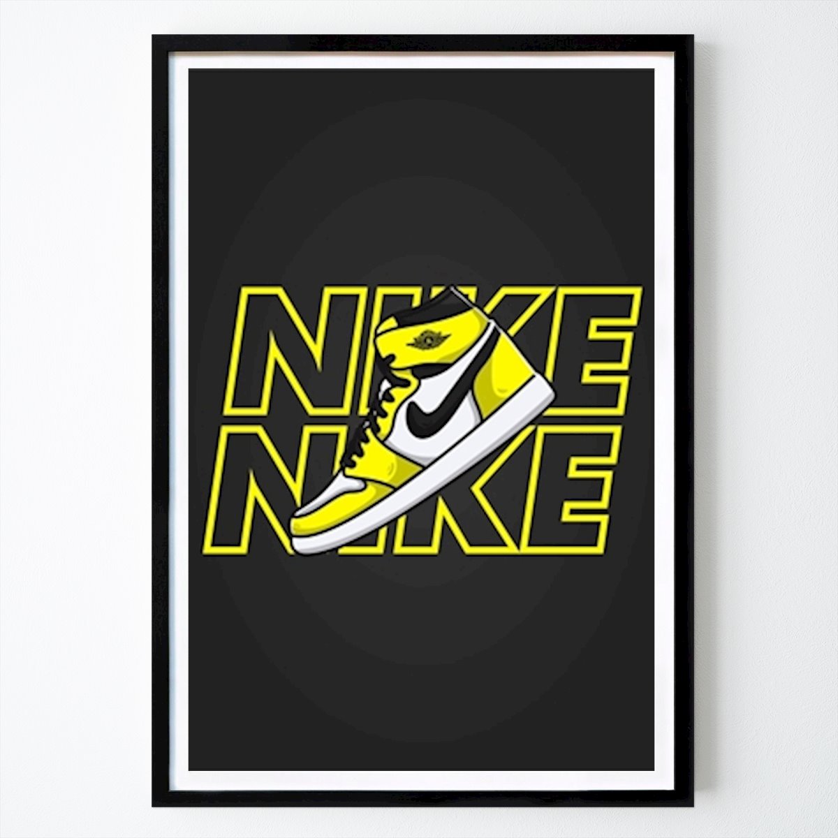 Taide Juliste: Nike Air Jordan Keltainen 2 tekijänä Sneakers Head