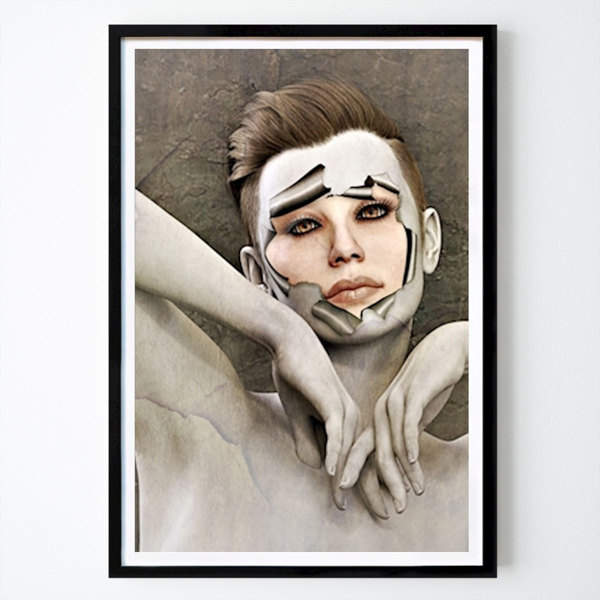 Quotes & Text Prints Poster: Eenzaam achter het masker van Samara Blue