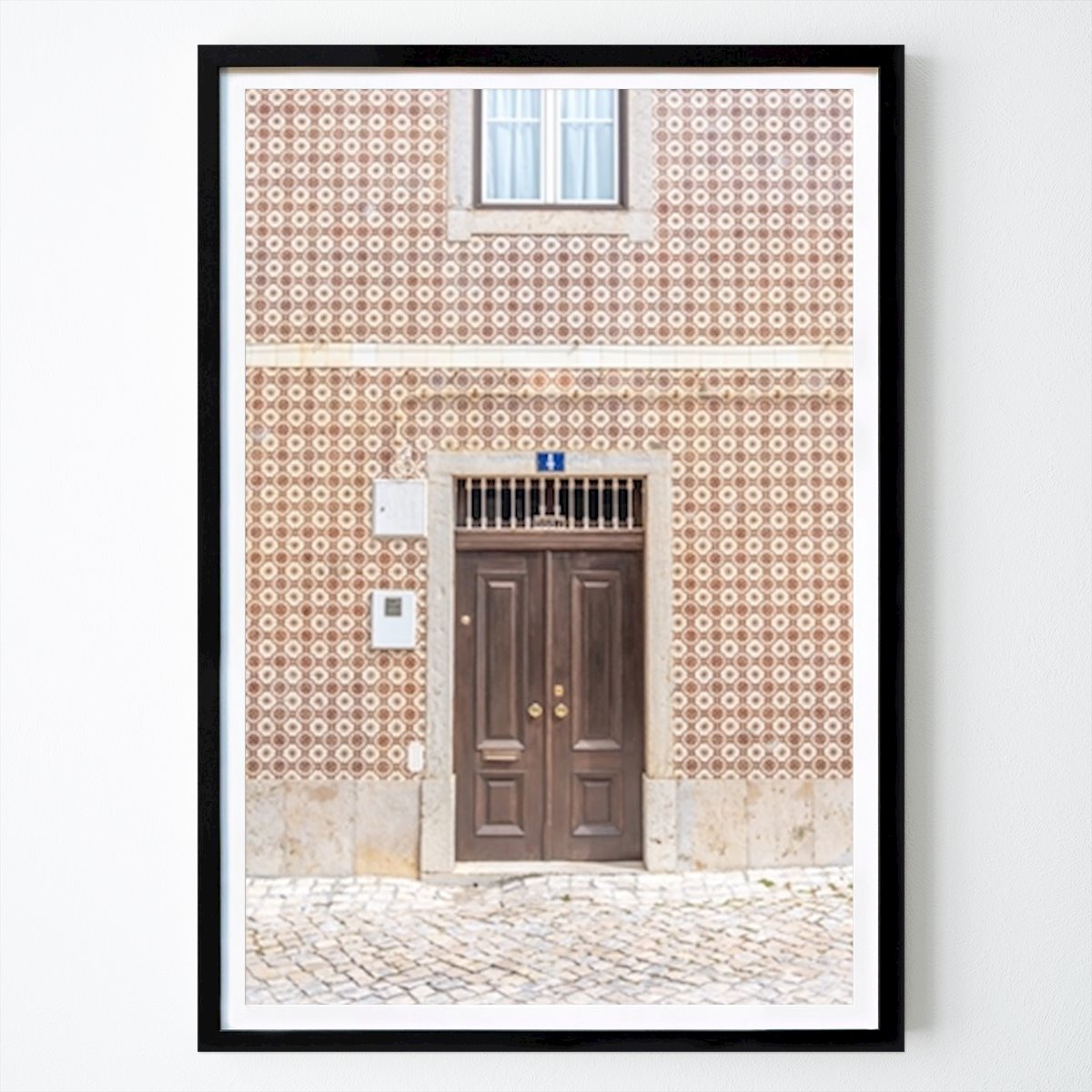 Retro & Vintage Poster: The brown door nr. 4 by Christa Stroo