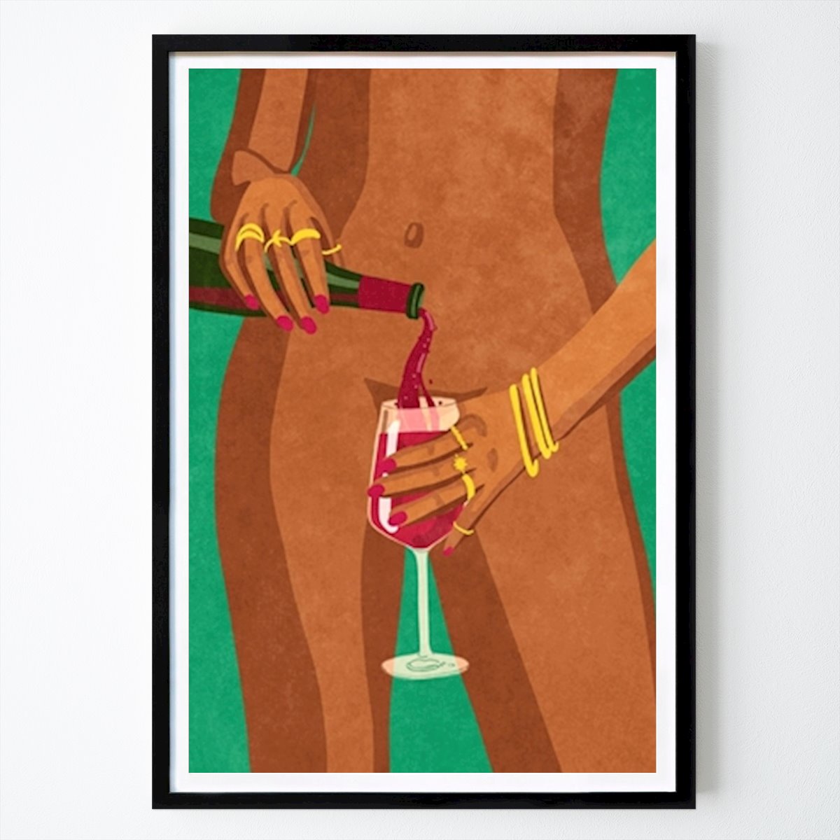 Küchen Poster: Wine & Me von Raissa Oltmanns