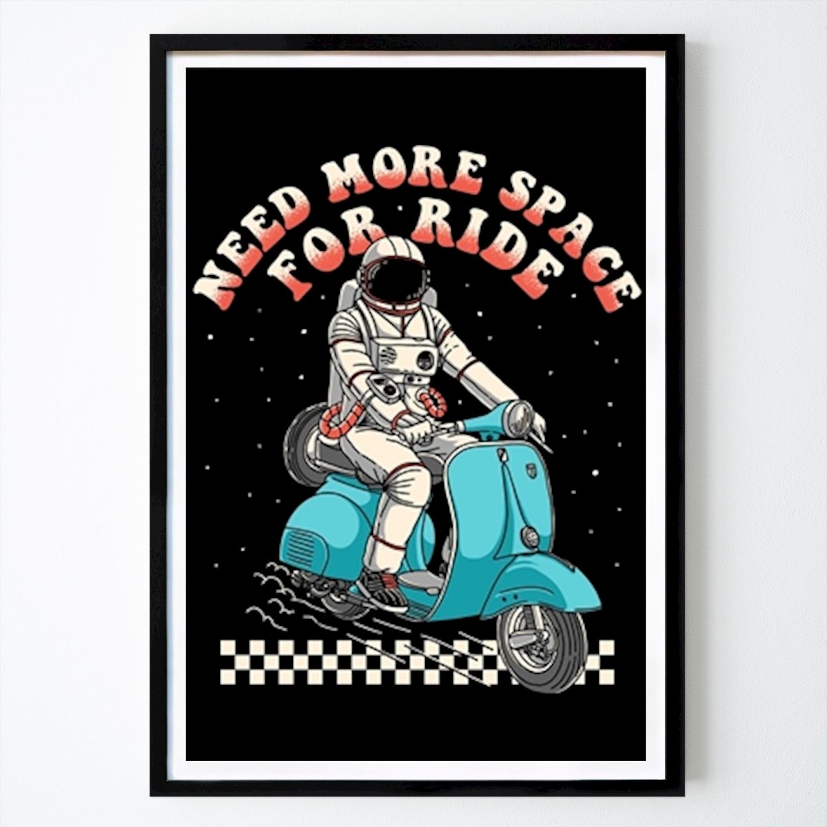 Astratto Poster: Hai bisogno di più spazio per la corsa di Sober artwerk
