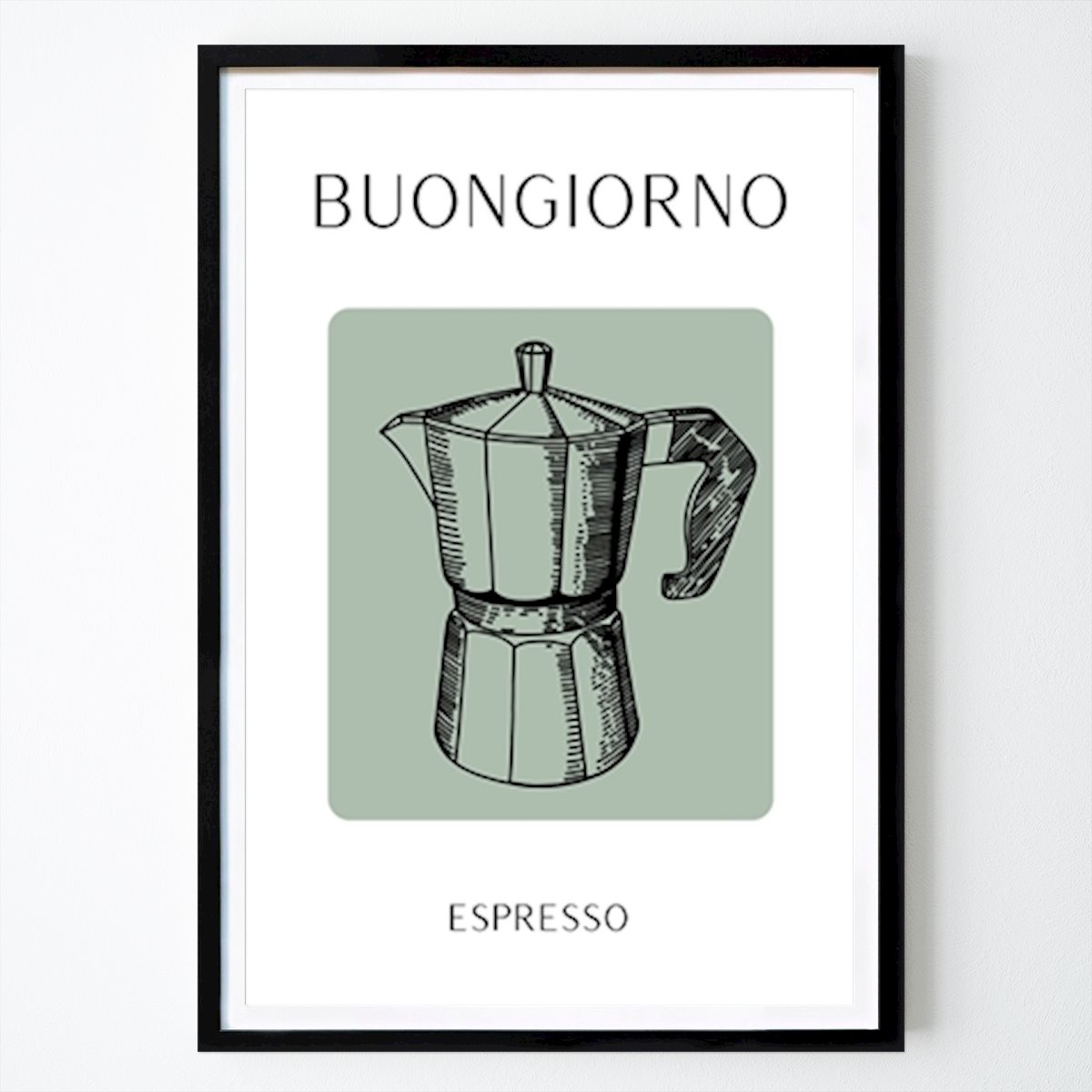 Italien Plakat: Buongiorno Espresso kaffe av Teresa Perini
