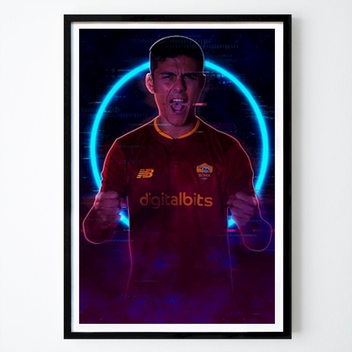 Freizeit Poster: Paulo Dybala von Neon Art