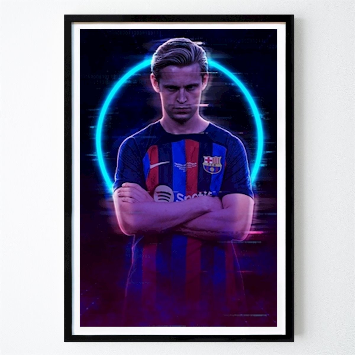 Lazer Poster: Frenkie de Jong de Neon Art